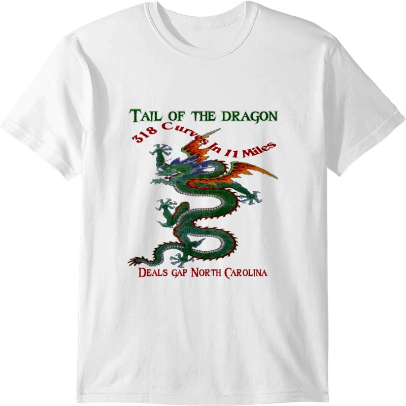 Tail Of The Dragon 4 Design T-shirt — T-shirts pour hommes