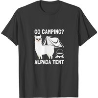 Alpaca Camping Alpaca Tent Camping Lover T-shirt