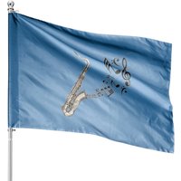 Saxophone Music Lover House Flags — Decorative Flags