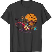 Hot Rod Car Moon Bat Rat Fink Fear T-shirt — Mens T Shirts