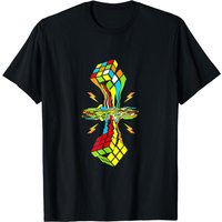 Awesome Graphic Melting Rubik Cube T-shirt — Mens T Shirts