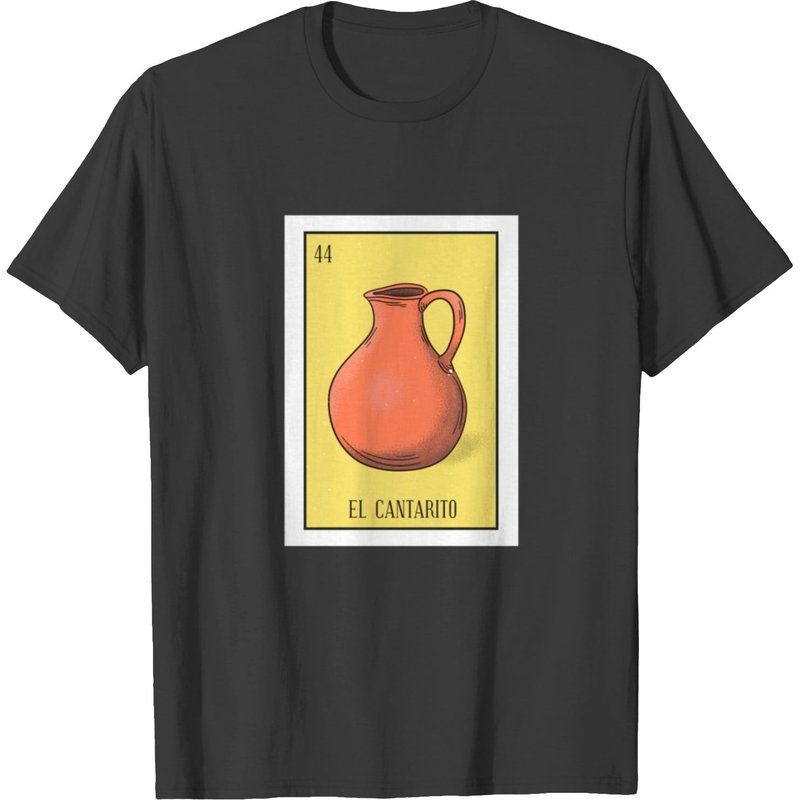 El Cantarito The Clay Jug Card Mexican Lottery T-shirt — T-shirts pour hommes