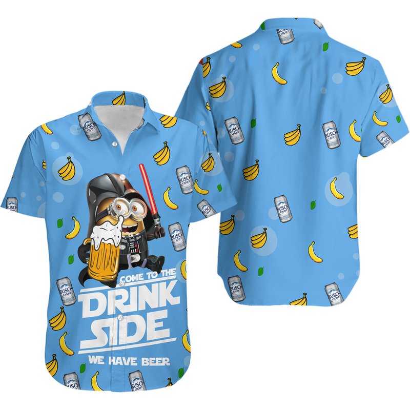 Light Beer Come To The Drink Side We Have Busch Hawaiian Shirt — Chemises décontractées pour hommes