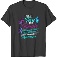 I Wear Teal And Purple For Someone I Miss T-shirt — T-shirts pour hommes
