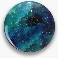 Emerald Galaxy Pin