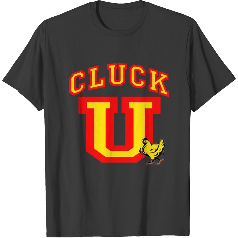 Cluck U Chicken University T-shirt — T-shirts pour hommes
