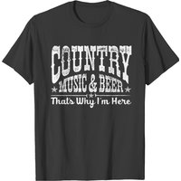 Country Music And Beer T-shirt