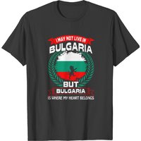Bulgaria Is Where My Heart Belongs Country Tshirt T-shirt — T-shirts pour hommes