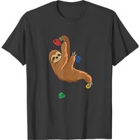 Funny Sloth Climbing Bouldering Rocks T-shirt T-shirt — T-shirts pour hommes