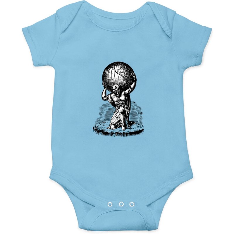 Atlas Lifts The World Greek Mythology Onesies — Bodys bébé