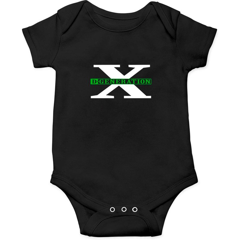 D-generation X Classic Green Logo Graphic Onesies