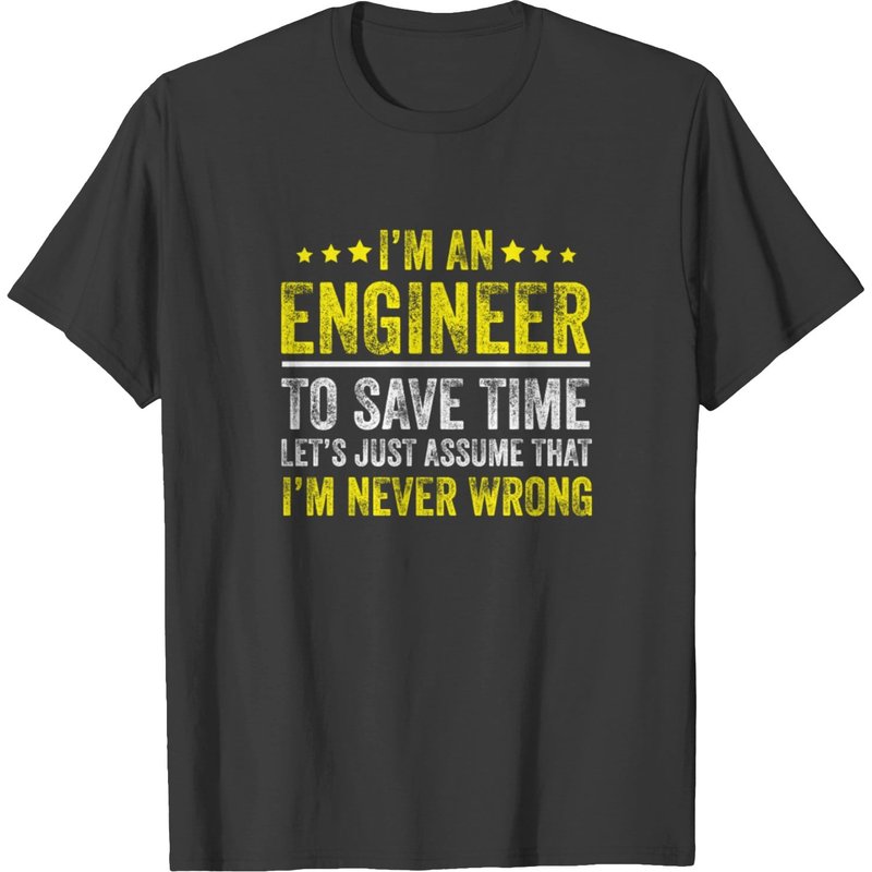 I'm An Engineer To Save Time T-shirt — T-shirts pour hommes