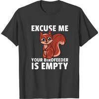 Squirrel Striped Squirrel Saying T-shirt — Mens T Shirts