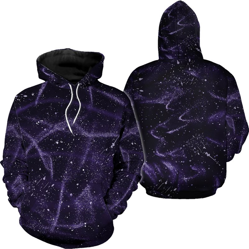Galaxy Hooded Sweatshirt (glow-in-the-dark) — Sweats à capuche pour hommes