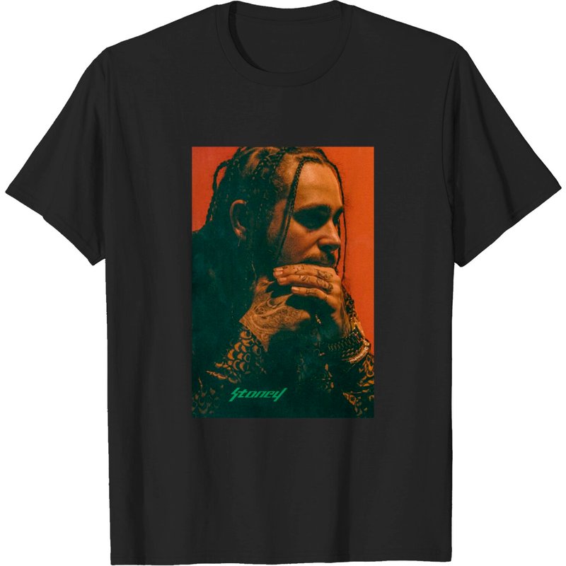 Post Malone Printed Graphic Tee Post Malone Shirt