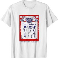 Buttwiser T-shirt, Lana Del Rey Beer Logo Tee Shirt — Mens T Shirts