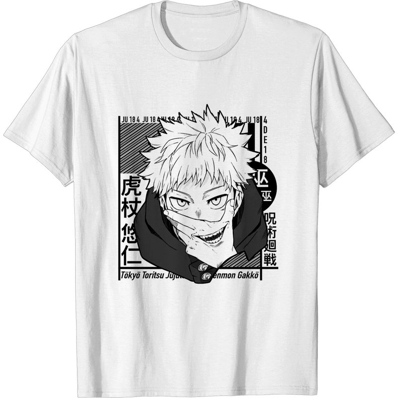 Jujutsu Kaisen Itadori Yuji Japanese Anime T Shirt — T-shirts pour hommes