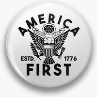 Patriotic America First Pin — Accessoires de mode