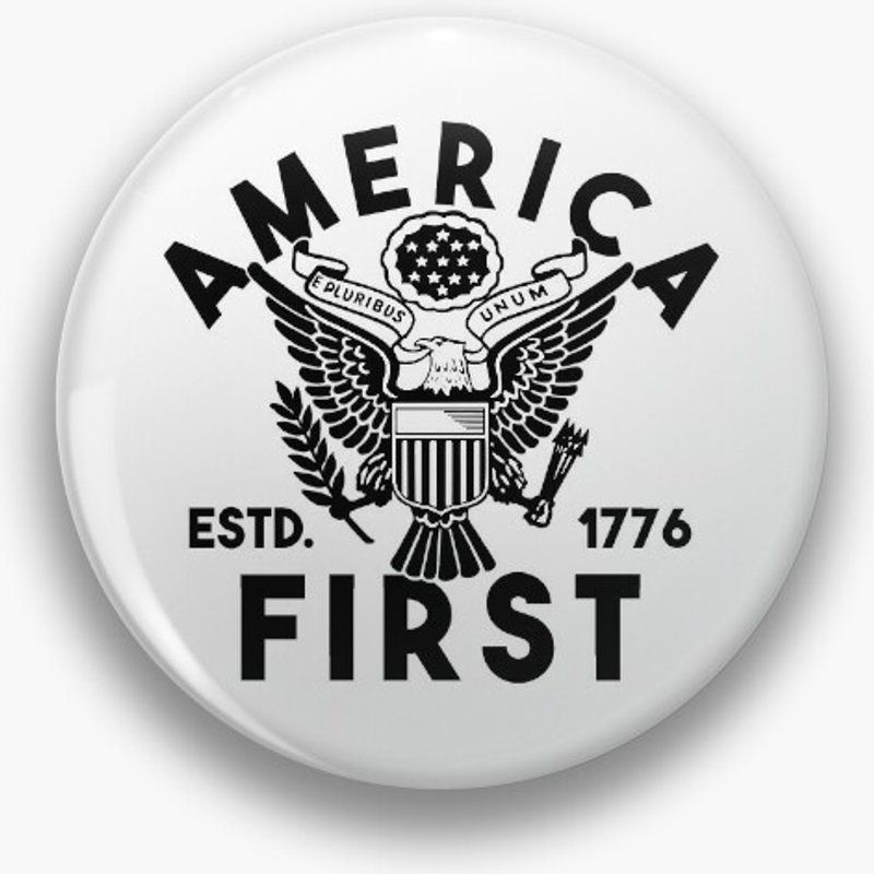 Patriotic America First Pin — Accessoires de mode