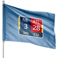 Ne 3 Atl 28 Ne 34 Atl 28 Final House Flags 2 Sides To 1 Game — Drapeaux décoratifs