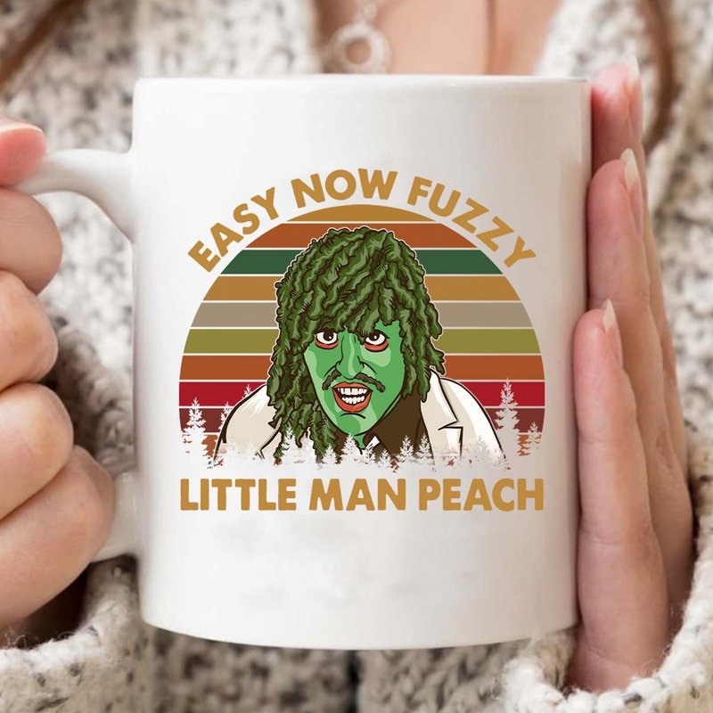 Easy Now Fuzzy Little Man Peach Mugs, The Legend Of Old Gregg Mug — Mugs & Tumblers