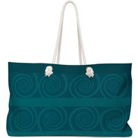 Teal Swirl Weekender Tote Bag — Sacs fourre-tout