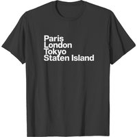 Paris London Tokyo Staten Island T Shirt T-shirt — T-shirts pour hommes