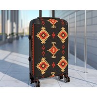 Cabin Suitcase Native American Southwestern Design Suitcase