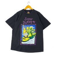 Vintage 90s 1994 Jimmy Buffett Fruitcakes Album Tour Singles American Singer Songwritter Fullprint Allover Print Promo T-shirts