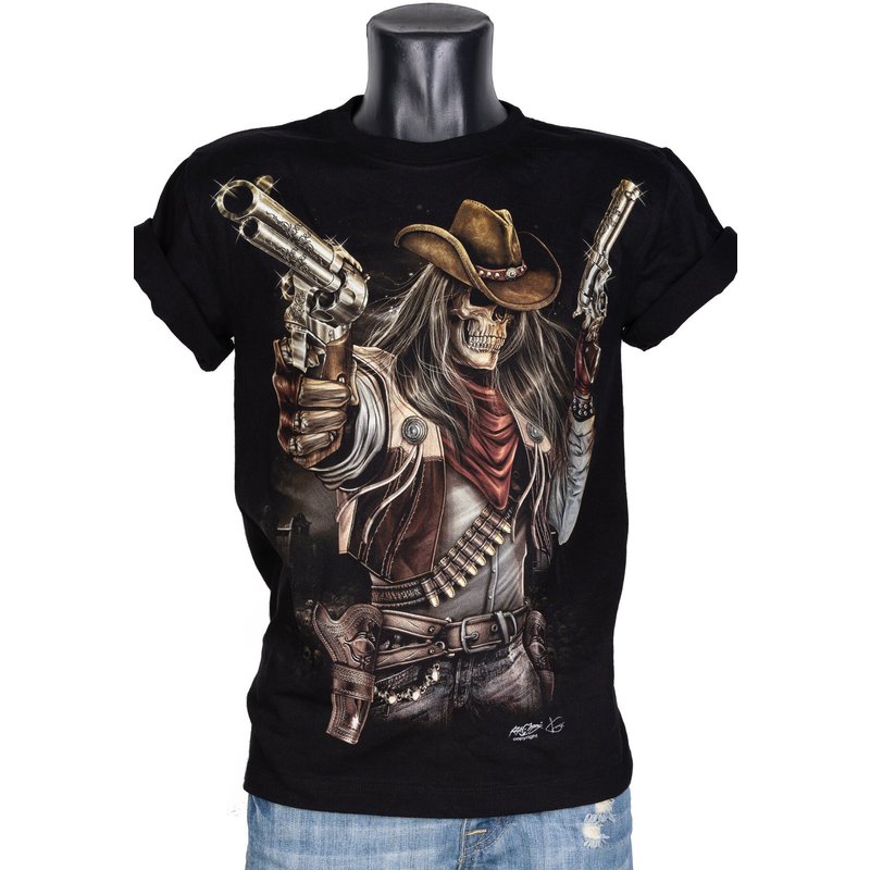 Cowboy Skeleton Gr-607 — T-shirts pour hommes