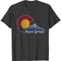 Pagosa Springs Colorado Flag Inspired Scenery T-shirt