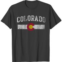 Colorado Flag Vintage Distressed T-shirt