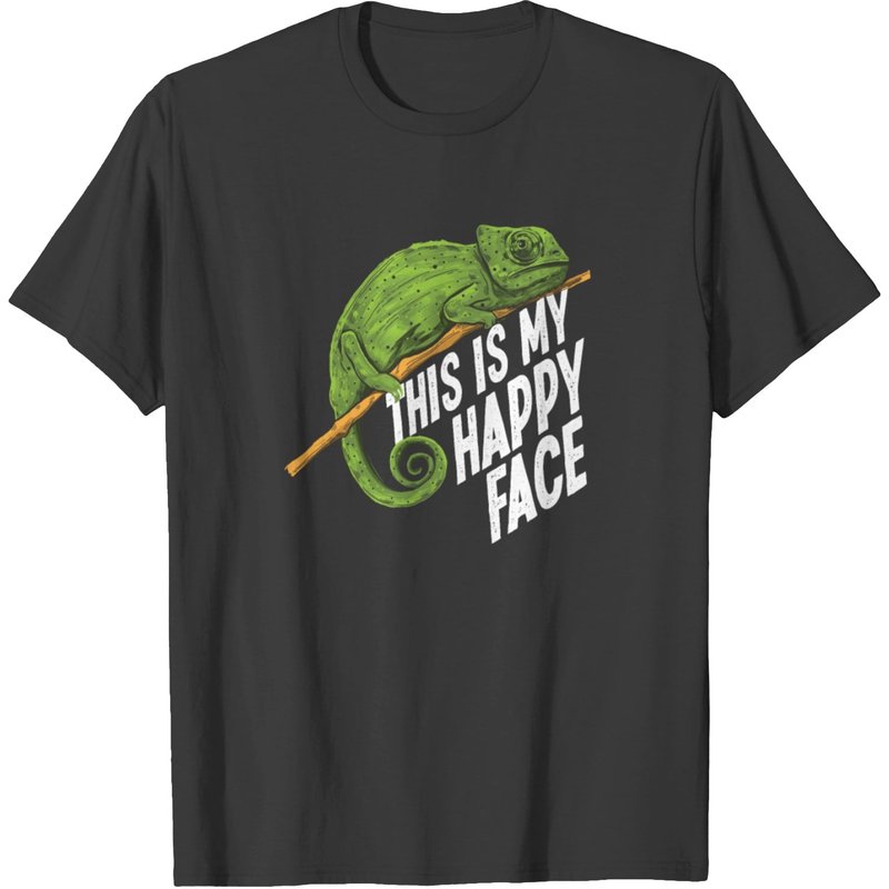 Chameleon This Is My Happy Face T-shirt