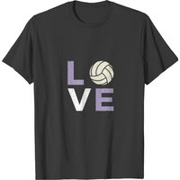 Volleyball Love Teen Girls Women Vintage T-shirt — Mens T Shirts