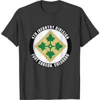 4th Infantry Division Fort Carson Colorado Emblem T-shirt — T-shirts pour hommes