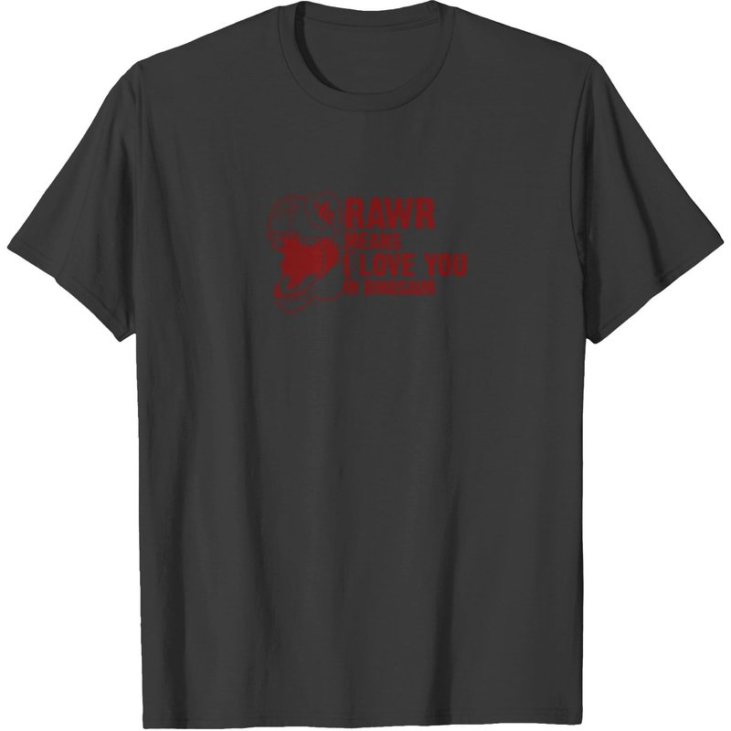 Rawr Means I Love You In Dinosaur Funny Tshirt T-shirt — T-shirts pour hommes