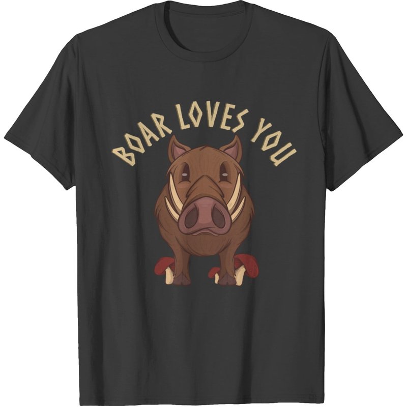 Valheim The Boar Loves You T-shirt — T-shirts pour hommes