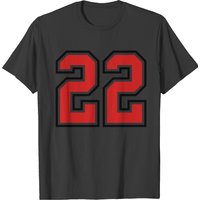 22 Sports Jersey Football Number T-shirt — T-shirts pour hommes