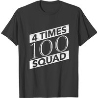 4 Times 100 Squad Relay 400 Meter Dash Marathon T-shirt — T-shirts pour hommes