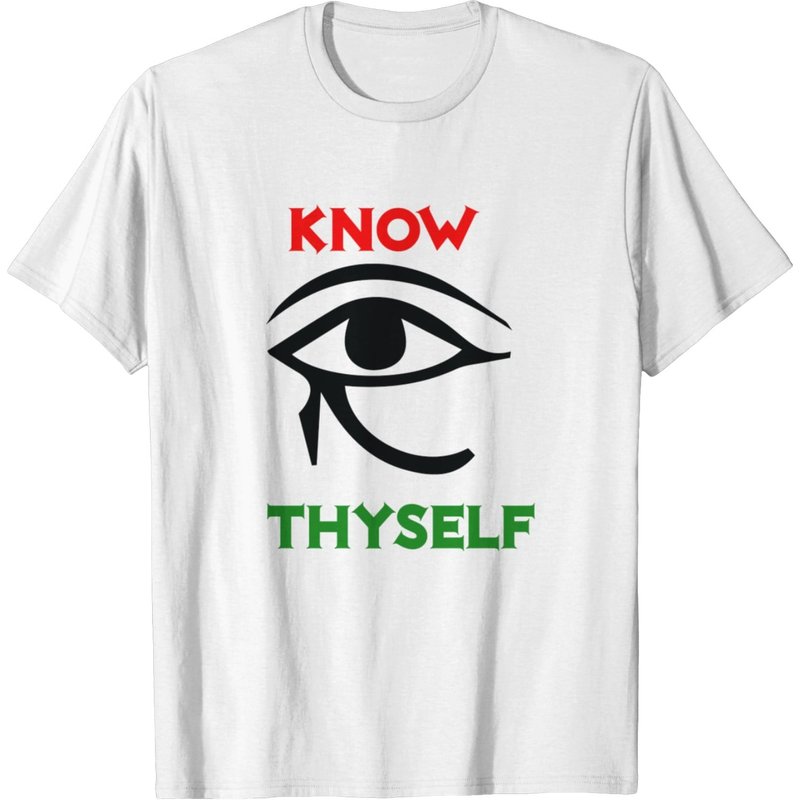 Know Thyself Ancient Egyptian Eye T-shirt — Mens T Shirts