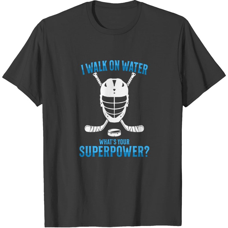 I Walk On Water Ice Hockey Funny Sport Gift T-shirt — Mens T Shirts