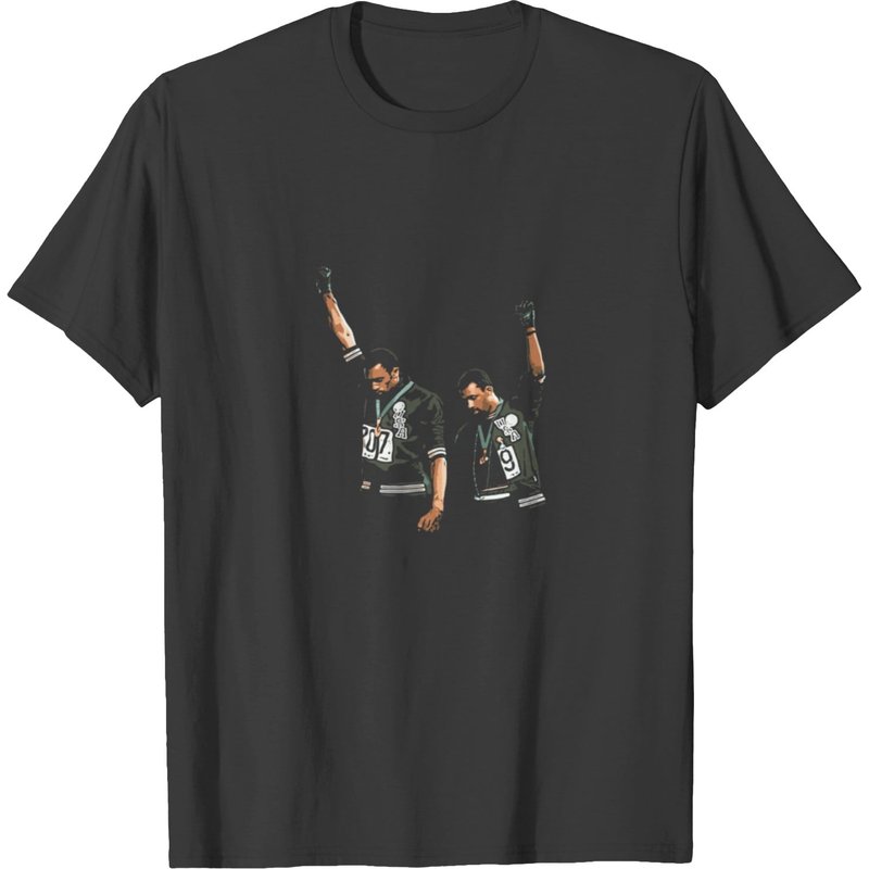 1968 Olympics Black Power Salute Illustration Clas T-shirt