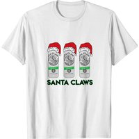 Santa Claws Hard Seltzer Christmas T-shirt — Mens T Shirts