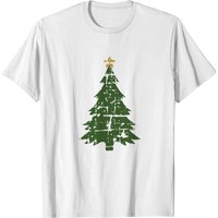 Green Christmas Tree | Star Gift Idea Holiday T-shirt — T-shirts pour hommes