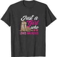 Just A Girl Who Loves Walruses Funny Walrus Gift T-shirt — Mens T Shirts