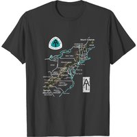 Appalachian National Scenic Trail Map At Map T-shirt