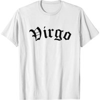 Virgo Blackletter Zodiac Star Sign Birthday T-shirt — T-shirts pour hommes