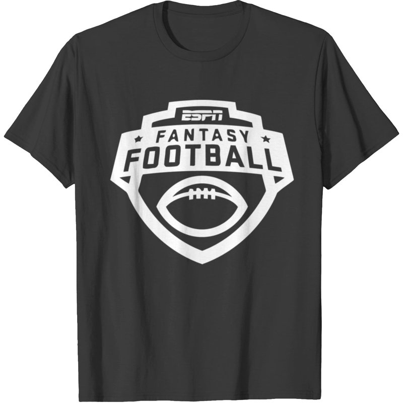 Espn Fantasy Football White Left Chest Logo V1 T-shirt — T-shirts pour hommes