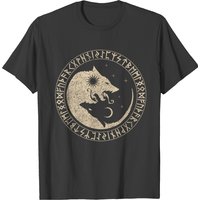 Geri Freki Odin Wolves Viking Odin Wotan Germanic T-shirt — T-shirts pour hommes