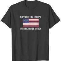 Support The Troops Run The Triple Option T-shirt — T-shirts pour hommes